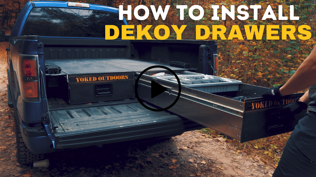 Load video: How to install truck bed drawers - Yoked Outdoors