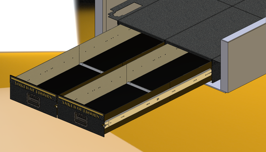 64" length Yoked Outdoors DEKOY drawers. 